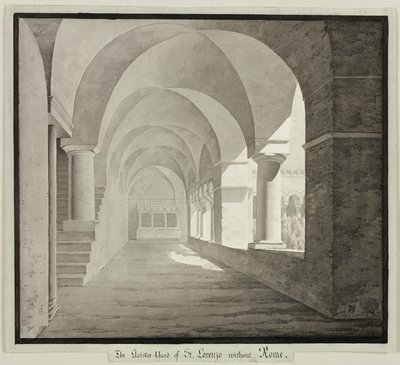 The Cloister of San Lorenzo Fuori le Mura, Rome by Unknown artist