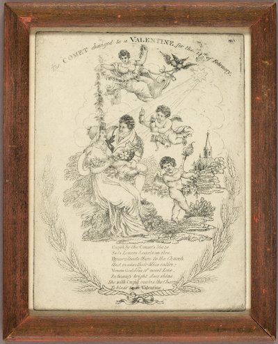 The Comet Change to a Valentine for the 14th of February (valentine) by Unknown artist