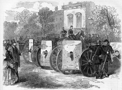 The Paris Commune in 1871. Armoured Machine Gun Used by Federes by Unknown artist