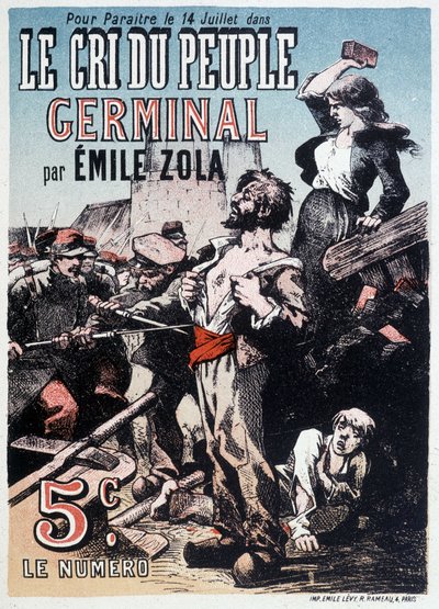 The Cry of the Germinal People by Emile Zola, circa 1890 by Unknown artist