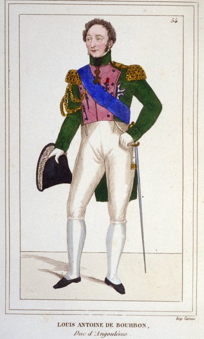 The Duke of Angouleme Louis Antoine d