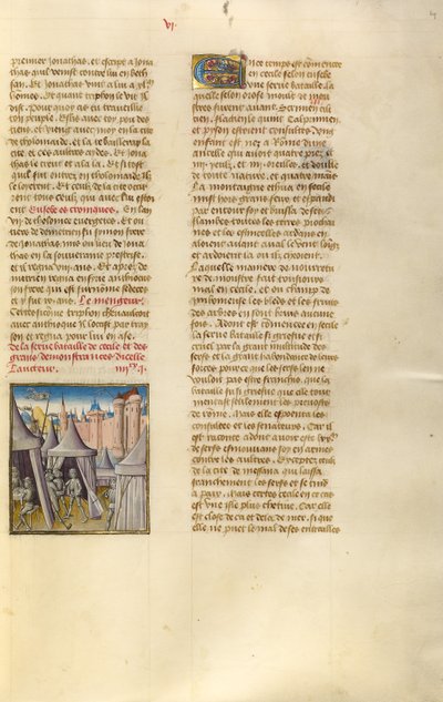 The Encampment Before the Town of Messina by Unknown artist