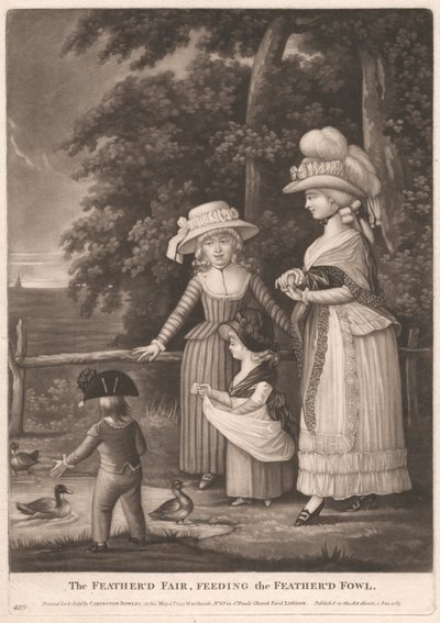 The Feathered Fair, Feeding the Feathered Fowl by Unknown artist
