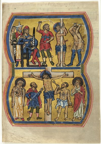 The Flagellation and The Crucifixion, from a Psalter by Unknown artist