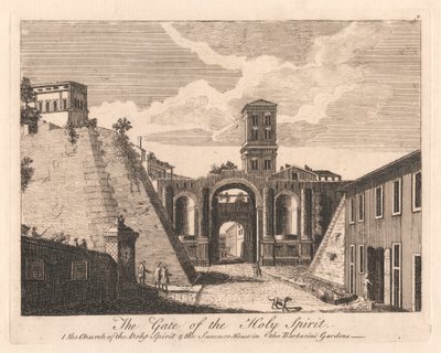 The Gate of the Holy Spirit: 1. the Church of the Holy Spirit 2. the Summer House in the Barbarini Gardens by Unknown artist