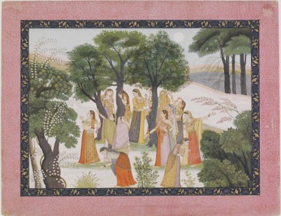The Gopis Search for Krishna from a Bhagavata Purana by Unknown artist