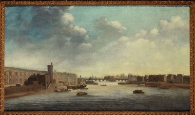 The Grande Galerie du Louvre, with the Porte Neuve, Pont-Neuf, Cite, Tour de Nesle and Quai Malaquais (circa 1640, between 1635 and 1645) by Unknown artist