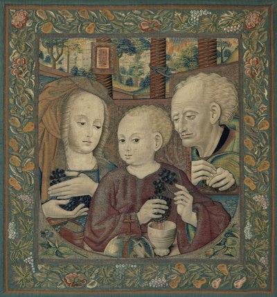 The Holy Family with the Infant Christ Pressing the Wine of the Eucharist by Unknown artist