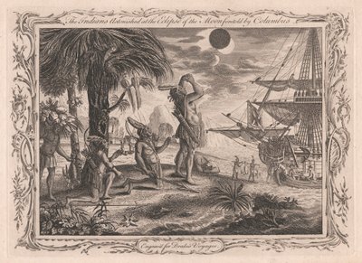 The Indians Astonished at the Eclipse of the Moon Foretold by Columbus by Unknown artist