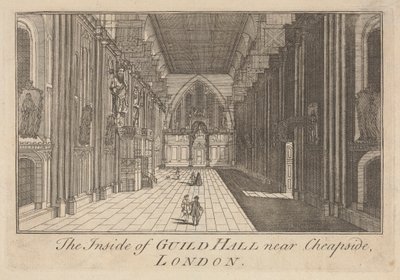 The Inside of Guild Hall near Cheapside, London by Unknown artist