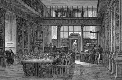 The Institut de France in Paris - reading room of the Institute de France by Unknown artist