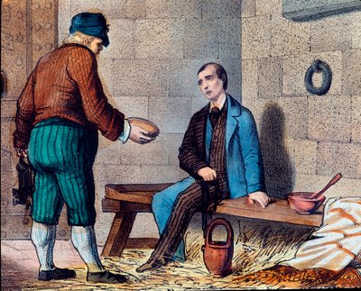 The Italian Patriot Silvio Pellico (1798-1854), Accused of Carbonarianism and Enclosed in the Fortress of Spielberg (Spilberk) in Moravia by Unknown artist