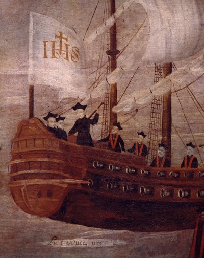 The Jesuits Arriving by Ship off the Coast of New Granada by Unknown artist