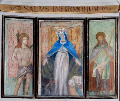 The Madonna, Saint Sebastian and Saint Roch by Unknown artist