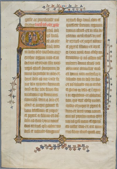 The Marriage of Hosea and Gomer in a Historiated Initial 