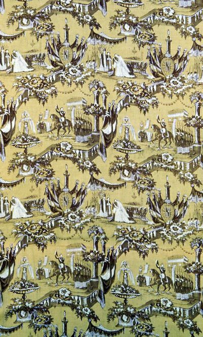 The Marriage of Eugenie and Napoleon (Furnishing Fabric) by Unknown artist