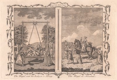 The Mogul and his Lady in a Swing / The Mogul on Horseback by Unknown artist
