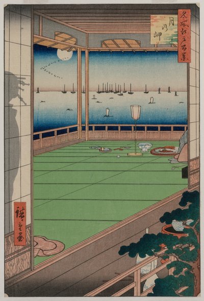 The Moon-Viewing Promontory, from the series One Hundred Views of Famous Places in Edo by Unknown artist