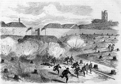 The Paris Commune in 1871: Bombardment of the Porte d