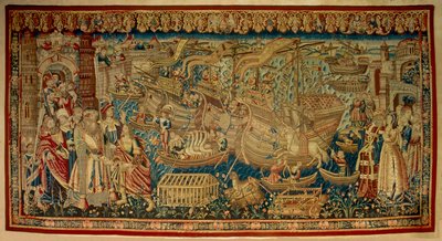 The Portuguese Navigator Vasco de Gama Arrives in Calicut in 1498 by Unknown artist
