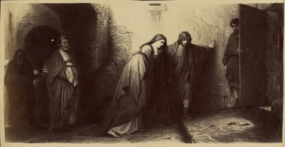 The Return from Golgotha by Paul Delaroche by Unknown artist