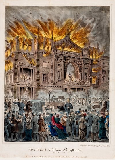 The Ringtheater Fire in Vienna on December 8 by Unknown artist