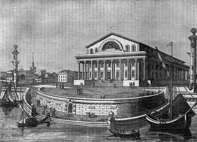 The St. Petersburg Stock Exchange in Russia in 1836 by Unknown artist