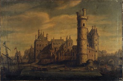 The Tower and Gate of Nesle, Hôtel de Nevers, circa 1650 by Unknown artist