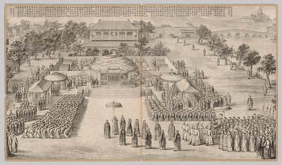 The Victory Banquet: from Battle Scenes of the Quelling of Rebellions in the Western Regions, with Imperial Poems by Unknown artist
