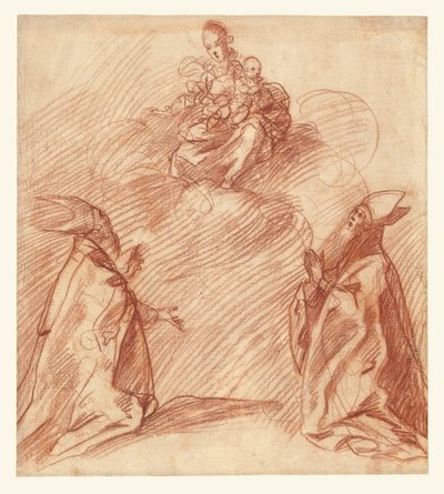 The Virgin and Child Appearing to Two Bishops by Unknown artist
