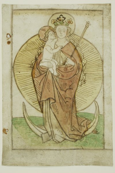 The Virgin and Child with Crown and Sceptre on a Crescent by Unknown artist
