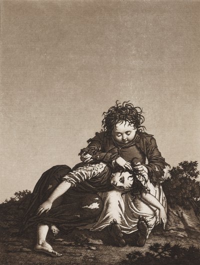 The Young Beggars by Unknown artist