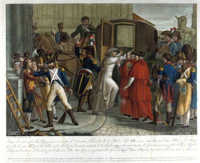 The arrest of Pius VII in Savona in 1809. by Unknown artist