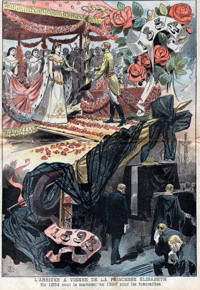 The Arrival in Vienna of Elisabeth de Wittelsbach by Unknown artist