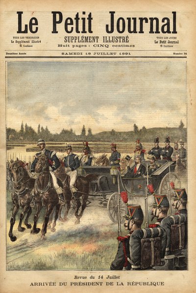 The arrival of the president of the French republic Sadi Carnot by Unknown artist
