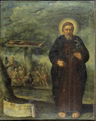 The blessed Gerard Mecatti. Blessed Gerard Mecatti. Portrait of brother Gerard called Gerard Tenque founder of the hospital confraternity of Jerusalem (the hospitals of Saint John) which became the Order of Malta. Anonymous painting of the Neapolitan schoo by Unknown artist