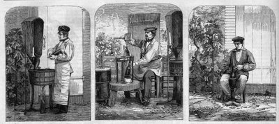 The Bottling of Champagne Wine by Unknown artist