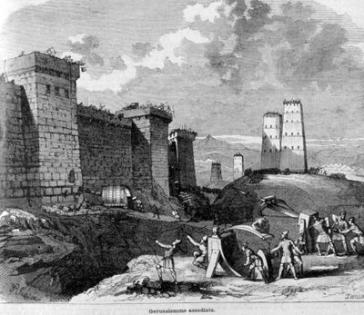 The Capture of Jerusalem by Titus and His Army around 80 AD (engraving) by Unknown artist
