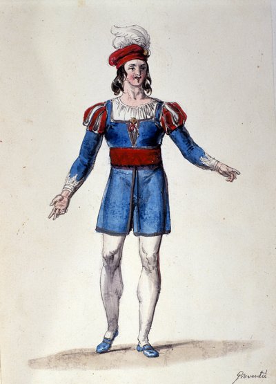 The character interpreting Youth in the ballet 