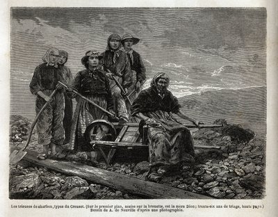 The coal sorters, type of Creusot by Unknown artist