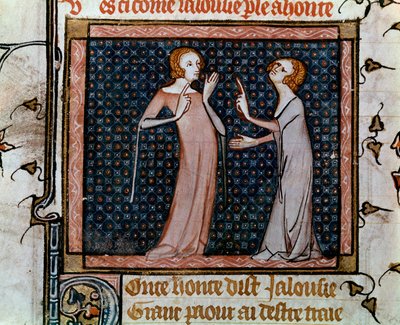 The colloquium of Jealousy and Shame by Unknown artist