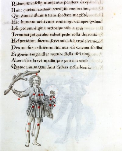 The Constellation of Bouvier (or Boots), Supporting the Hair of Berenices (18th Century Manuscript) by Unknown artist