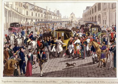 The departure of Napoleon for Elba Island on April 20 by Unknown artist