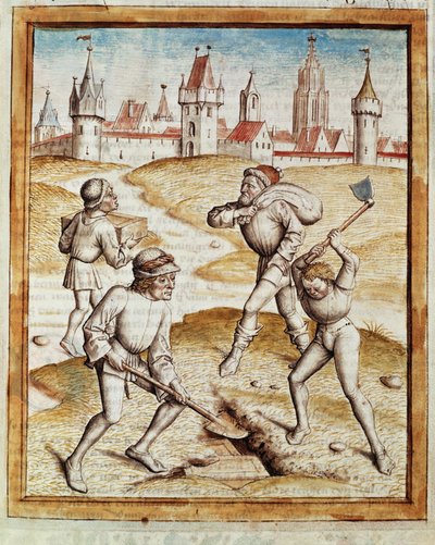 Discovery of a Treasure in the Suburbs of a Fortified Town by Unknown artist