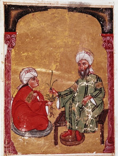The Doctor and Botanist Pedanius Dioscorides Sitting with One of His Students by Unknown artist