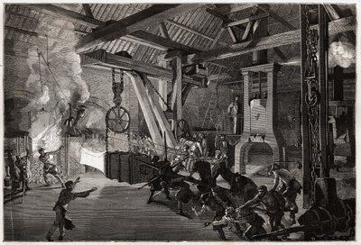 The Drummer Hammer at the Forge by Unknown artist