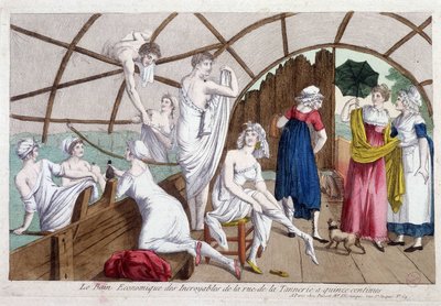 The economic bath of the incredible (15 cents), rue de la tannerie, early 19th century, Carnavalet by Unknown artist