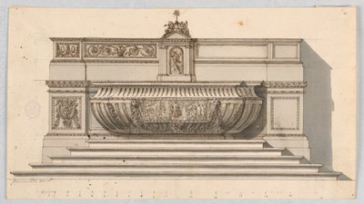 The Elevation of an Altar with Alternative Suggestions by Unknown artist
