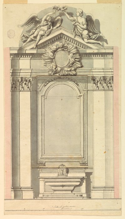The Elevation of an Altar with Two Alternative Suggestions by Unknown artist