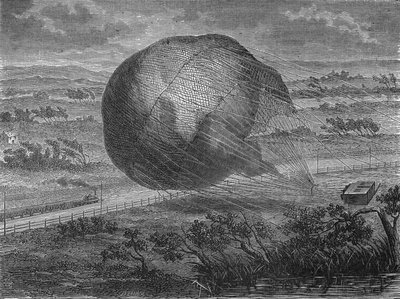 The fall of the balloon 